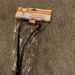 Velvet Rhinestone Single Clip Lanyard for Stocking Stuffer or Back To School